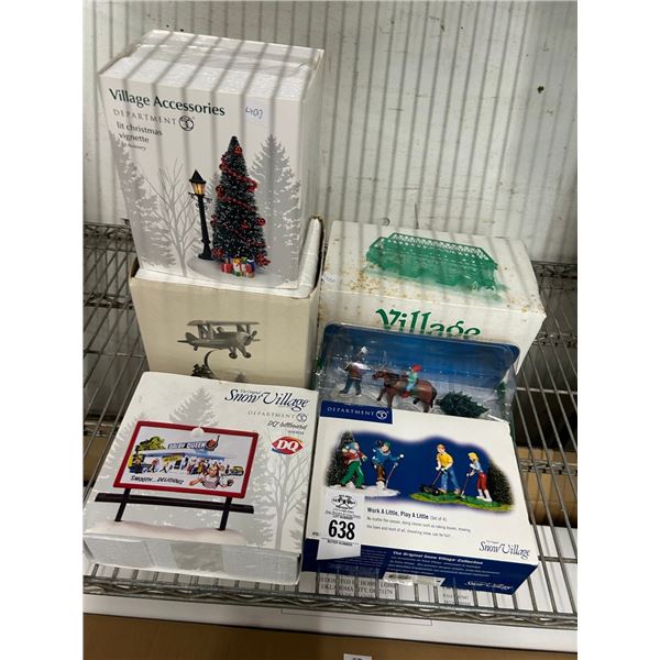 6-Dept. 56 Village Figural Accessory - 6 X $