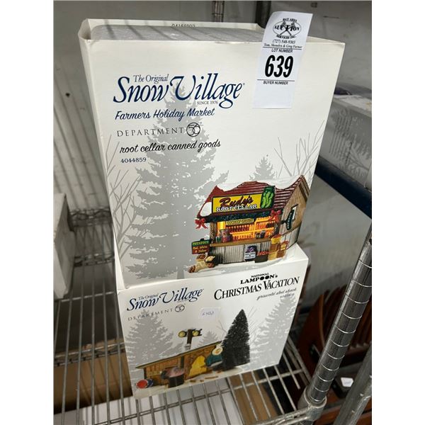 2-Dept. 56 Snow Village Christmas Vacation Houses - 2 X $