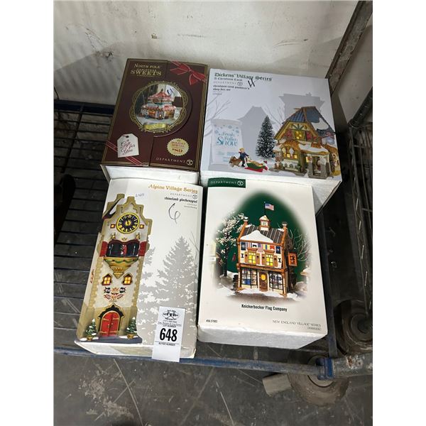 4-Dept. 56 Snow Houses - 4 X $