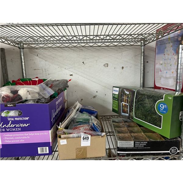 Asst. Christmas Décor, Candleholders