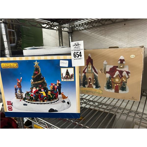 Lighted Village Set, Lemax Train Around Tree Décor