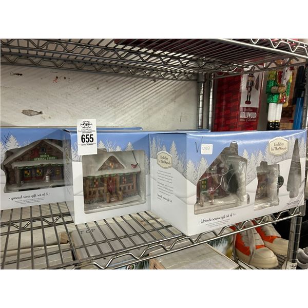 3-Dept. 56 Holiday In The Woods Set - 3 X $