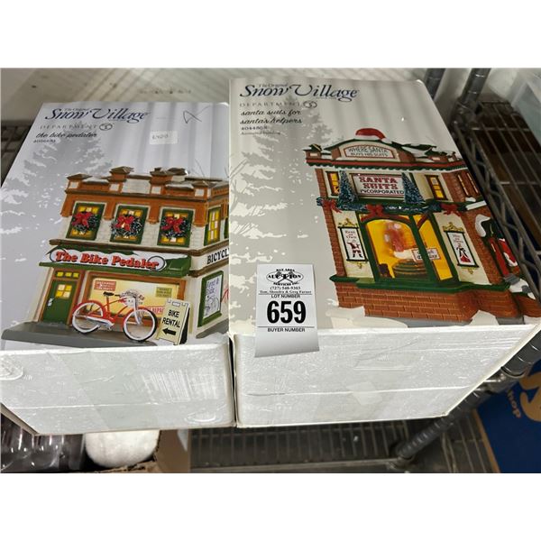 2-Dept. 56 Snow Village Houses - 2 X $