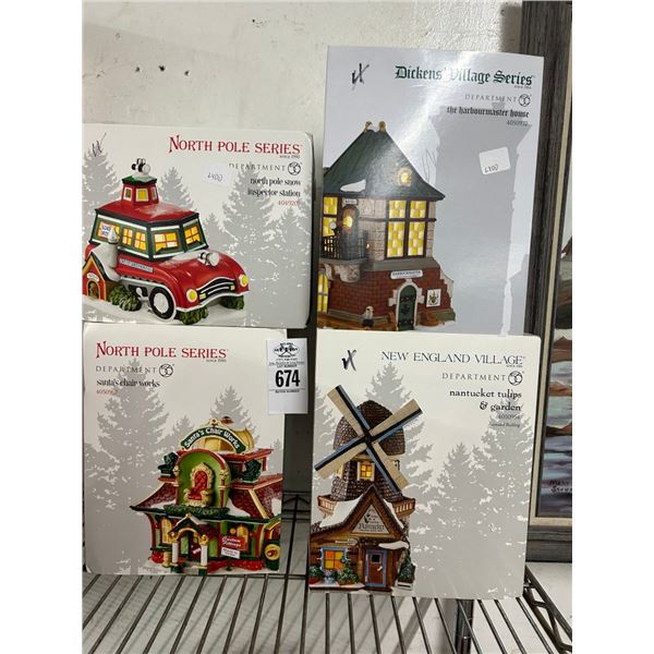 4-Dept. 56 Village Houses - 4 X $