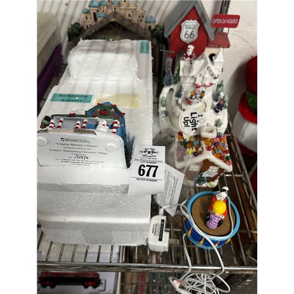 Peanuts/Other Collector Christmas Houses/Décor