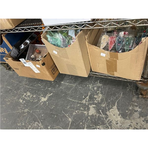 Holiday Figurines/Décor - 4 Boxes