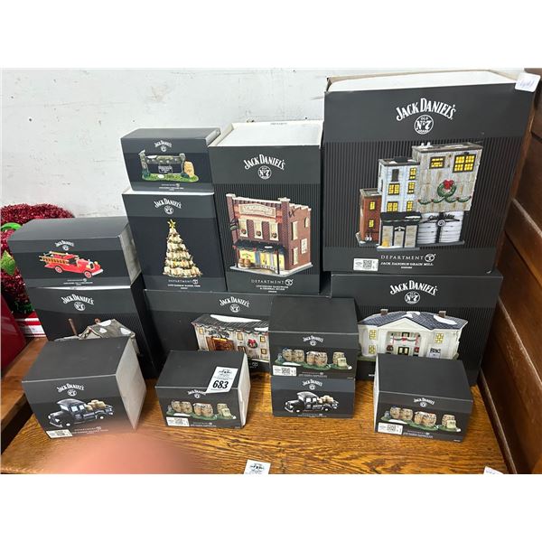 13-Dept. 56 Jack Daniels Collector Houses/Accessory - 13 X $