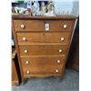 Image 1 : Oak 5 Drawer Chest