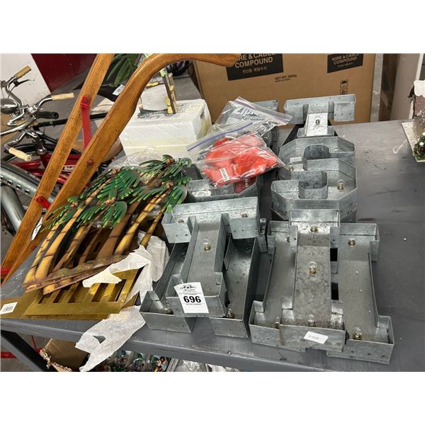 Lighted Letters, Metal Palm Décor, Nativity Tent