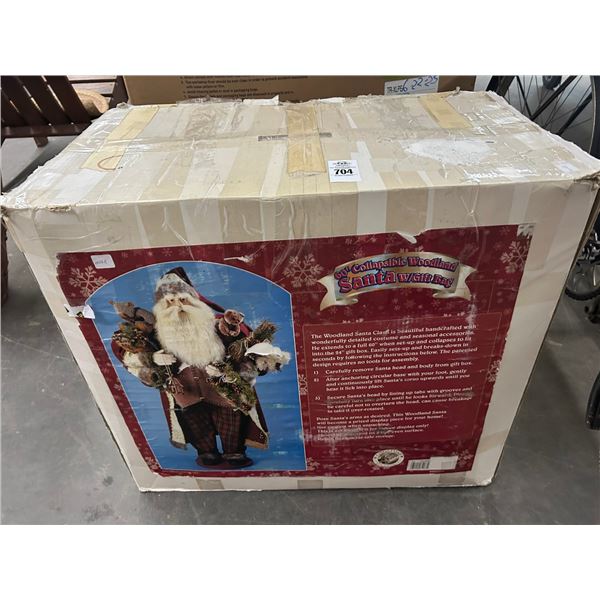 5'  Collapsable Santa w/Gift