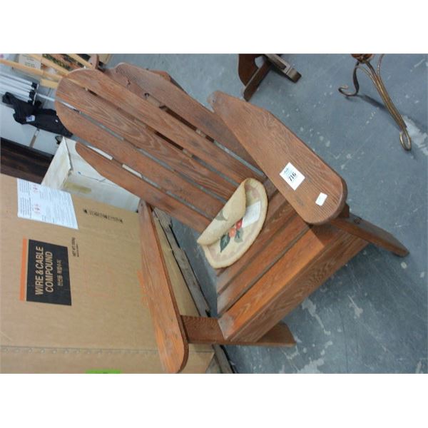 Wooden Adirondack Chair
