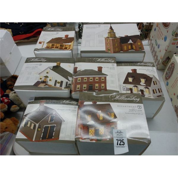 7-Dept. 56 Williamsburg Houses - 7 X $