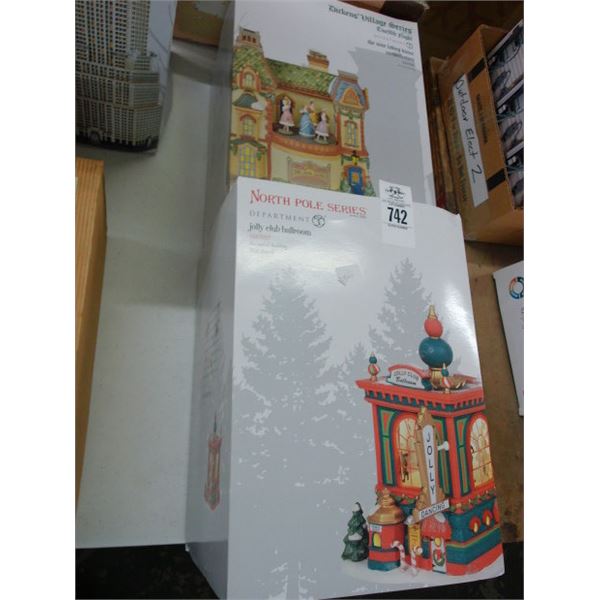 2-Dept. 56 Dickens Village/North Pole House - 2 X $