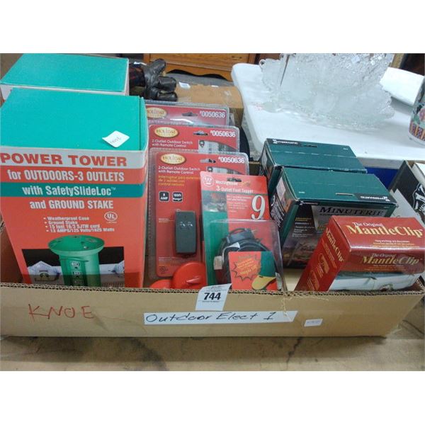 Outdoor Holiday Outlets, Ext. Cords