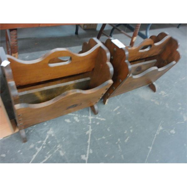 Wooden Magazine Racks - 2