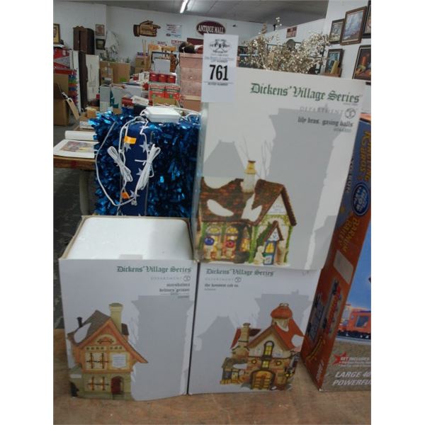 3-Dept. 56 Dickens Village Houses - 3 X $