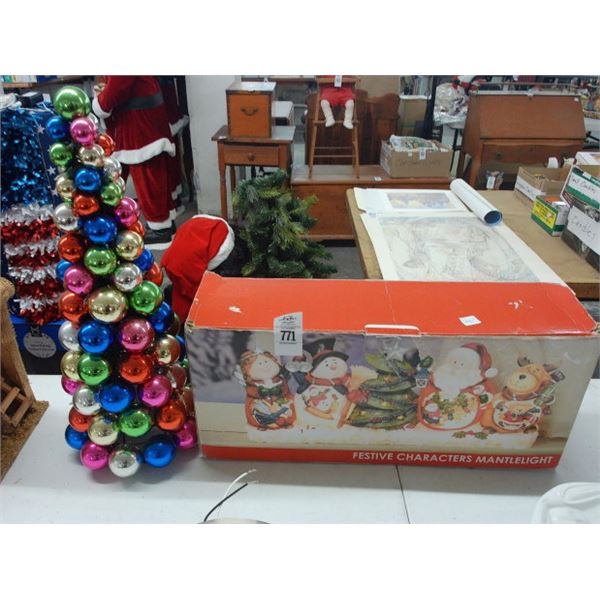 Festive Holiday Mantle Lights/Tree