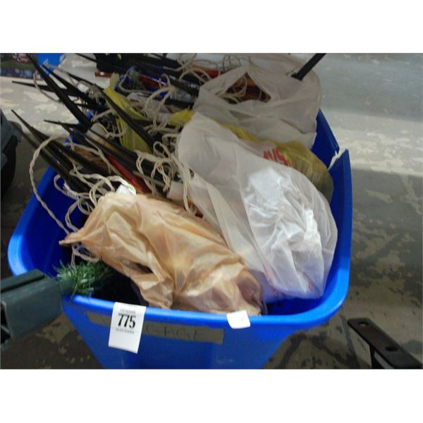 Bin w/Holiday Décor