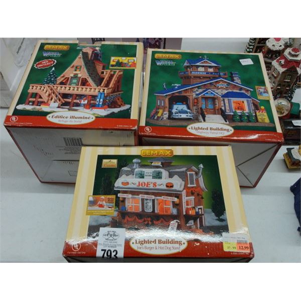 3-Lemax Collector House - 3 X $