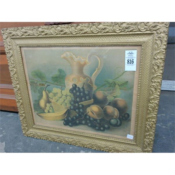 Framed Fruit Still Life