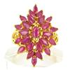 4ct Natural Ruby Ladies Gold Vermeil Ring (JEW-1487)