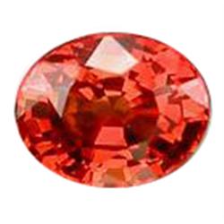 0.54ct Amazing Oval Orange Sapphire IF (GEM-18286D)