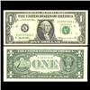 Image 1 : 1999 $1 Federal Reserve Note Crisp Unc FANCY NUMBER (CUR-05988)
