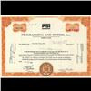 Image 1 : 1960s Programming & Systems Stock Certificate Scarce Orange (COI-3414)