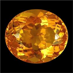 45.20ct Oval Facet Top Yellow Citrine Brazil (GEM-18988)