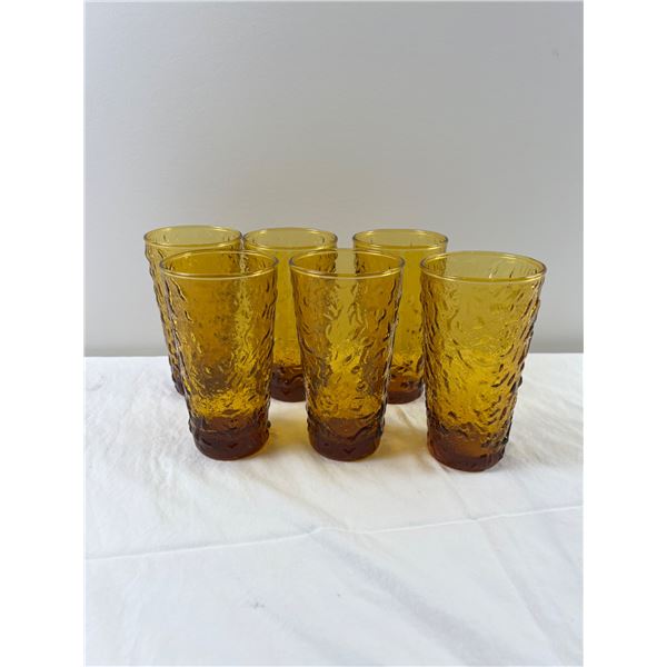 Amber Glass Cups