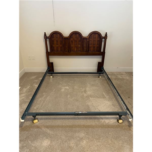Romeo Oak Queen Headboard & Bed Frame