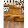 Image 3 : Wooden Hall Table with Glass Inlay