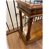 Image 4 : Wooden Hall Table with Glass Inlay