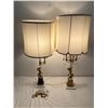Image 1 : Italian Marble Cherub Table Lamps