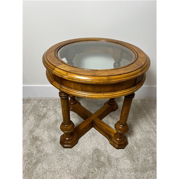 Glass Top Side Table