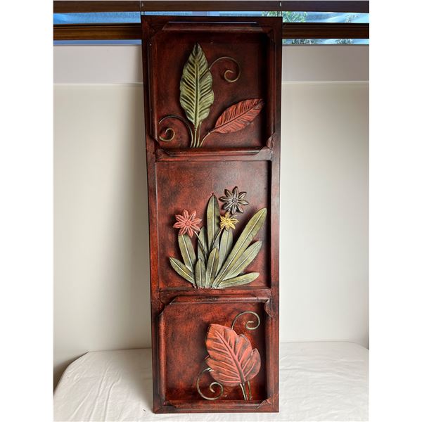 Floral Metal Wall Decor