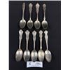 Image 1 : Nice Lot of 9 Silver Plated Souvenir Spoons