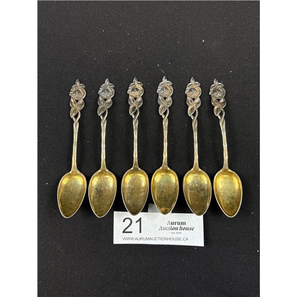 6 Spoons 81.3% Silver All From Finland