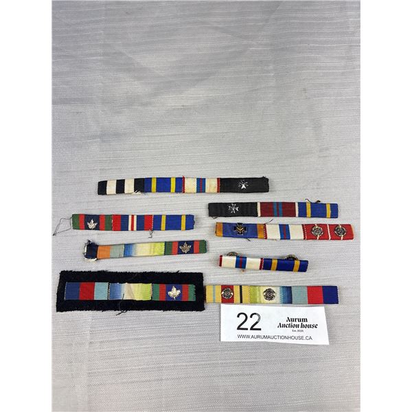 Lot of 8 WW2 Canadian Ribbon Bars