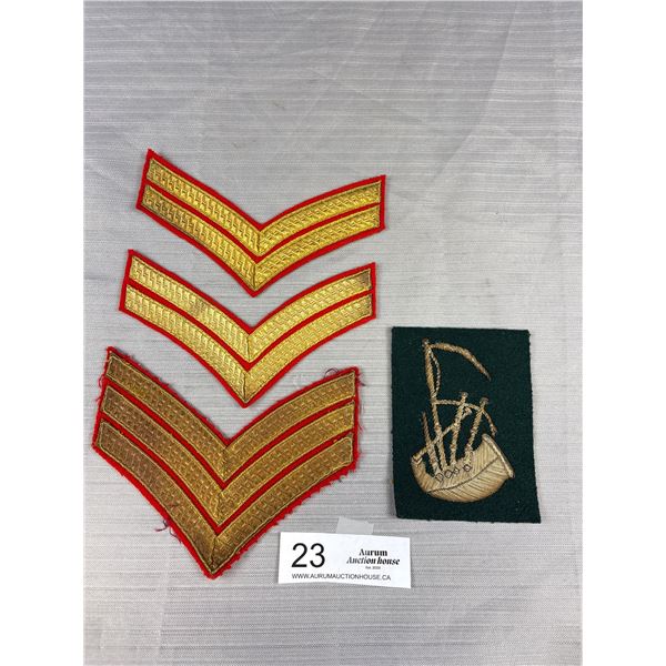 Vintage RCMP Chevrons Piper Badge