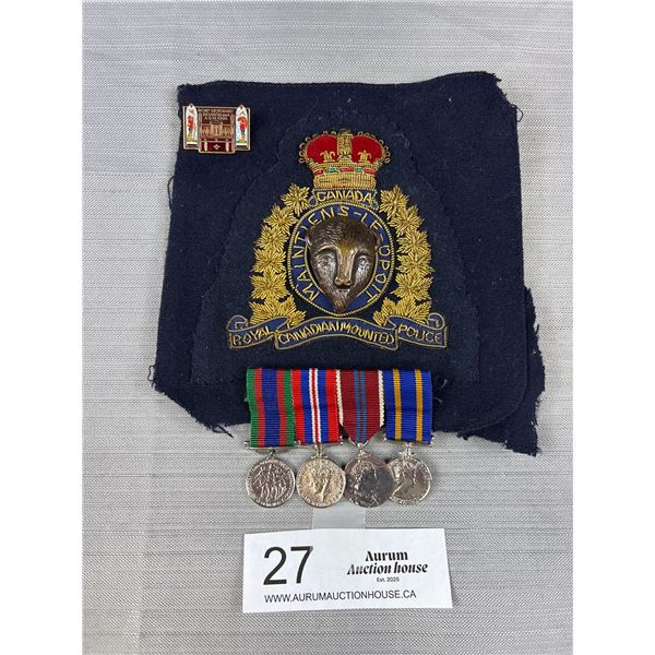 Lot of WW2 RCMP Mini Metals and Badges