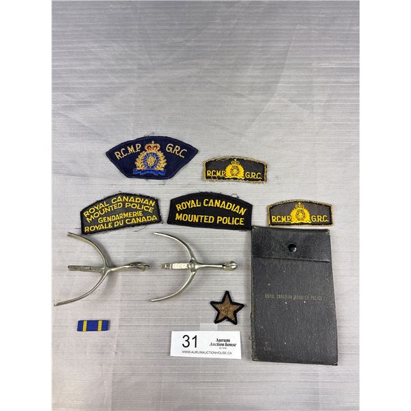 Lot of RCMP Book Badges and Spurs