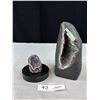 Image 1 : Lot of 2 Very Nice Amethyst Geodes