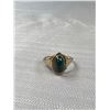 Image 2 : 10K Bloodstone Ring Engraved "Jasper Place 1929" in Band Size 5.5 1.97 gr