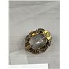 Image 3 : Antique Agate Turqouise Forget-Me-Not Brooch (Missing Metal on Side) Gold? Untested