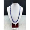 Image 1 : Hand Knotted Lapis Lazuli Necklace with 14k Clasp