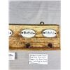 Image 3 : Antique Wooden Towel Rack w/ Porcelain Plaques for Hand Towel, etc (Marked on Back) German