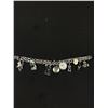 Image 2 : Sterling Charm Bracelet and 12 Charms 36.5 gr Including Yukon Gold Pan w/ Nuggets (Untested) Green B