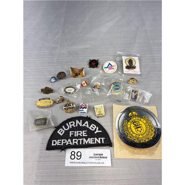 Nice Lot of Various Vintage Pins, Etc