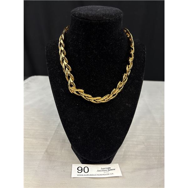 Very Good Quality, Heavy Gold Plated Link Necklace